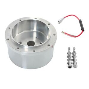 Flashpower 6002A Steering Wheel Hub Adapter 9 Bolt Polished GM 1969-1994